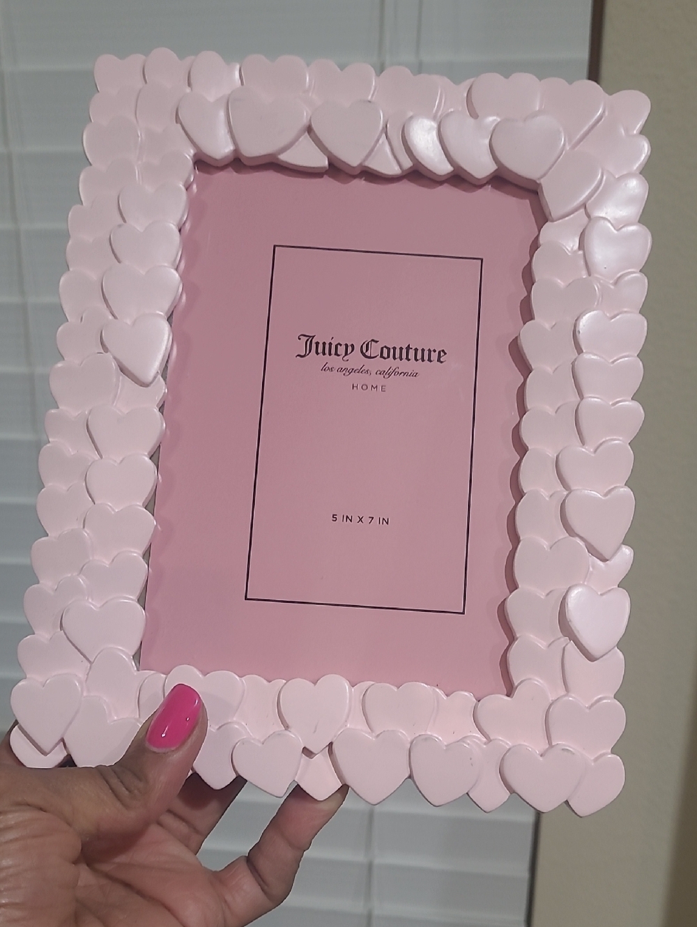 Juicy Couture Pink Heart Picture Frame - 5x7